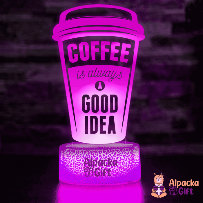 Lampă 3D - Pahar de Cafea [4]