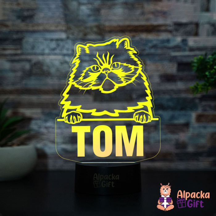 Lampă 3D - Colorpoint Persian [2]