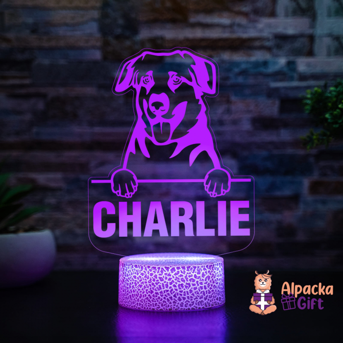 Lampă 3D - Chinooks Dog [3]