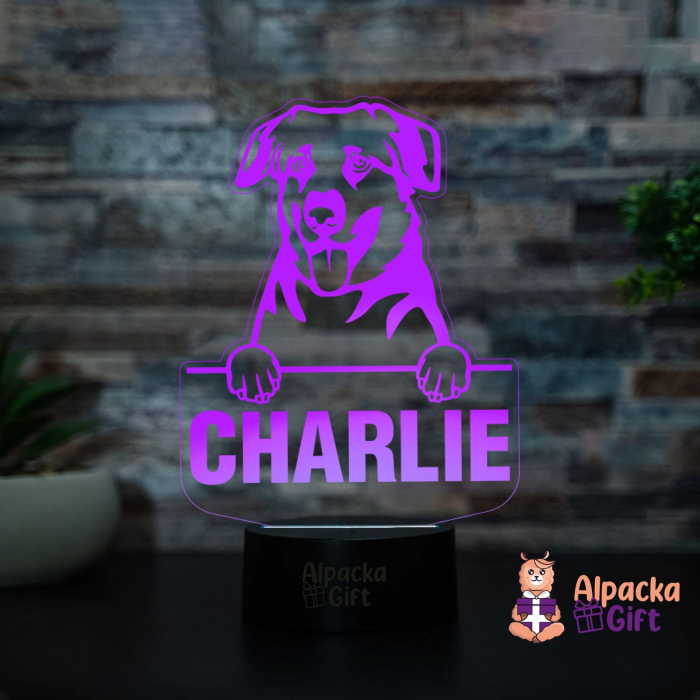 Lampă 3D - Chinooks Dog [4]