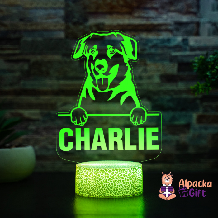 Lampă 3D - Chinooks Dog [4]