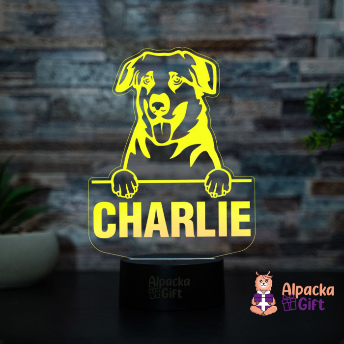 Lampă 3D - Chinooks Dog [3]