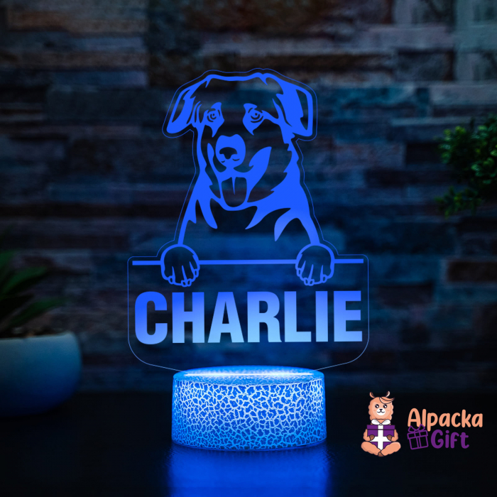 Lampă 3D - Chinooks Dog [2]