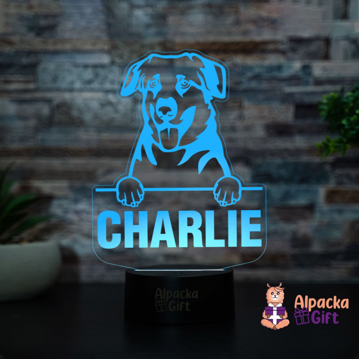 Lampă 3D - Chinooks Dog [2]