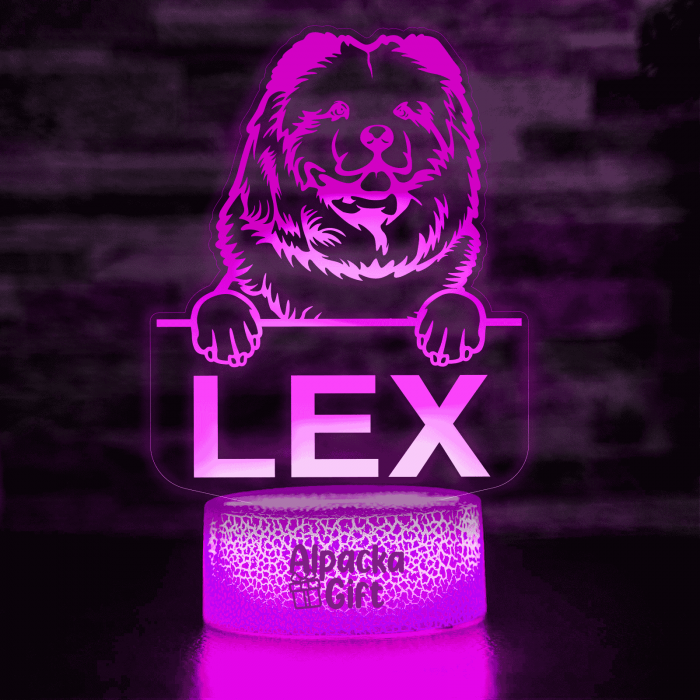 Lampă 3D - Chow Chow [4]