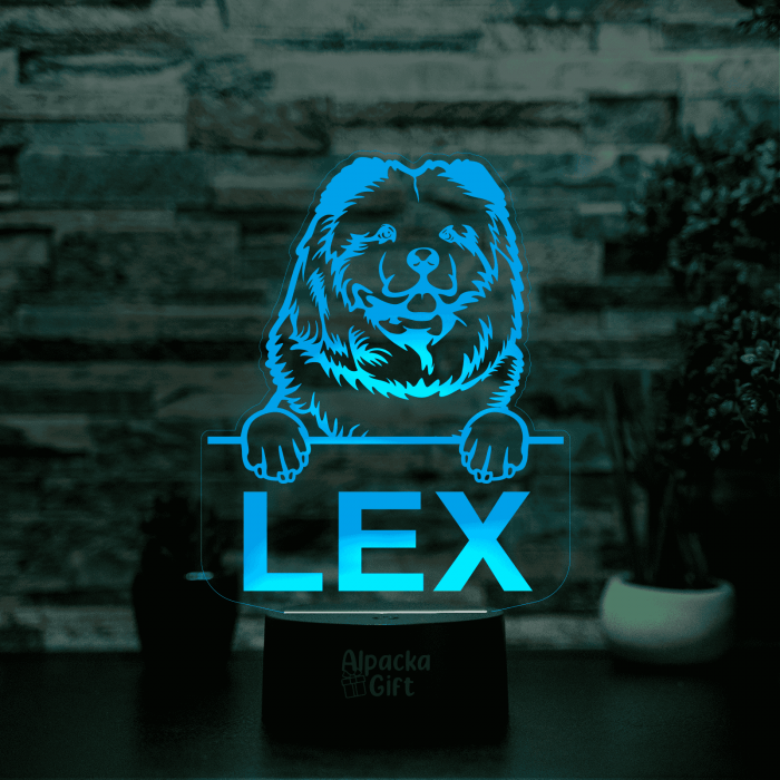 Lampă 3D - Chow Chow [2]