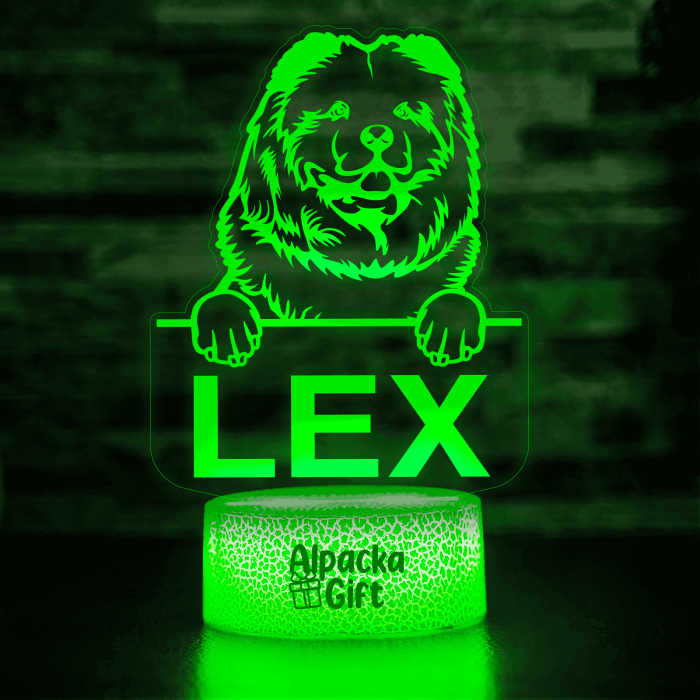 Lampă 3D - Chow Chow [5]