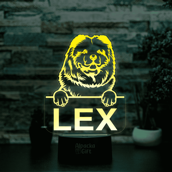 Lampă 3D - Chow Chow [3]