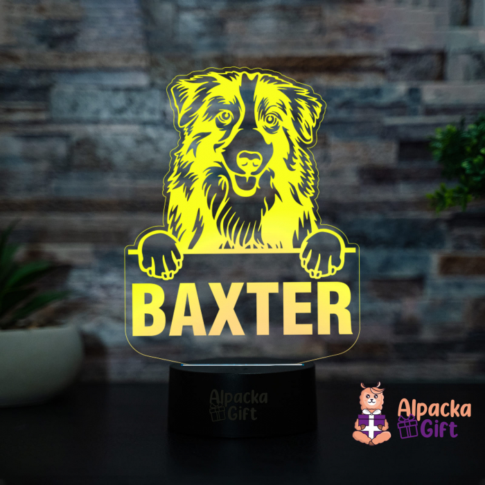 Lampă 3D - Ciobanesc Australian (Australian Shepherd) [3]