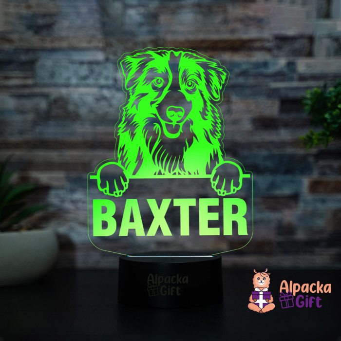 Lampă 3D - Ciobanesc Australian (Australian Shepherd) [4]