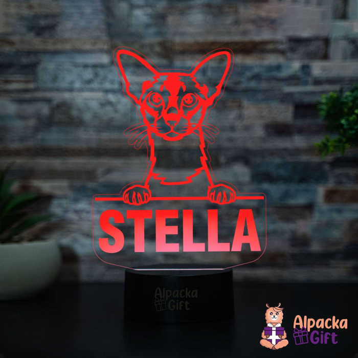 Lampă 3D Colorpoint Shorthair [3]