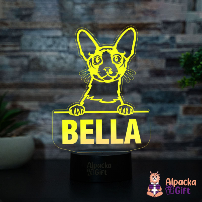 Lampă 3D Cornish Rex [4]