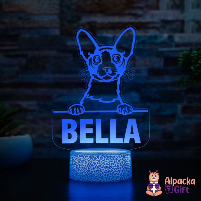 Lampă 3D Cornish Rex [4]