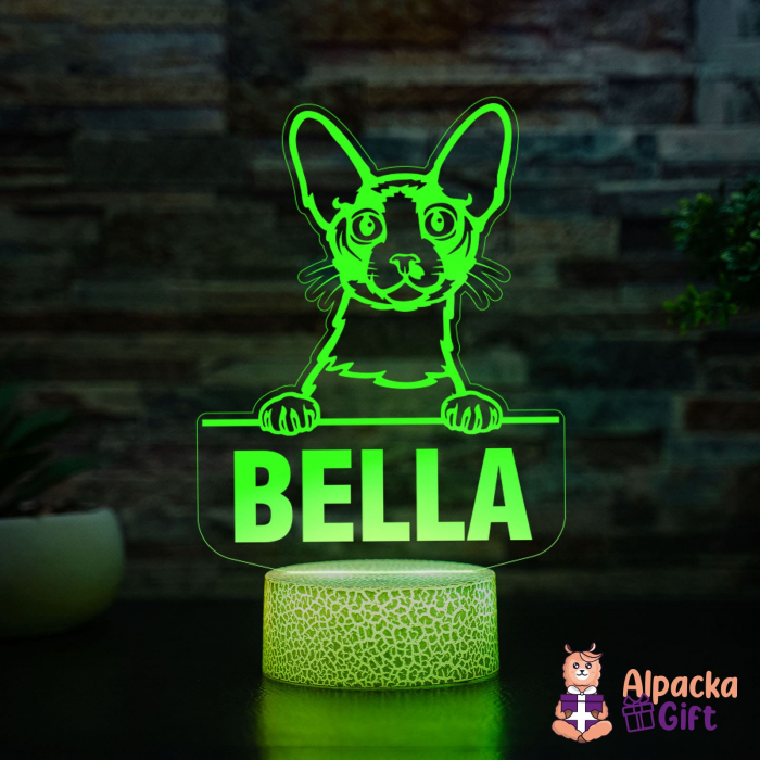 Lampă 3D Cornish Rex [3]