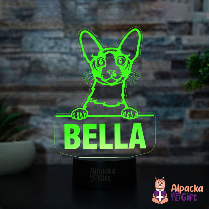 Lampă 3D Cornish Rex [3]