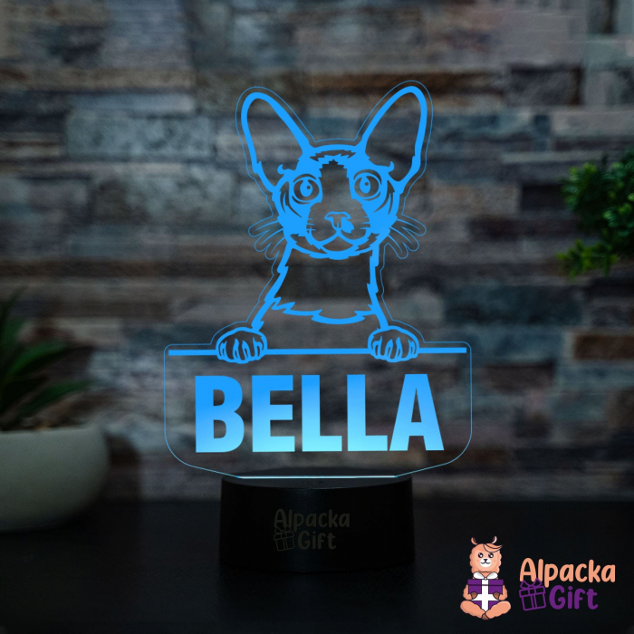 Lampă 3D Cornish Rex [2]