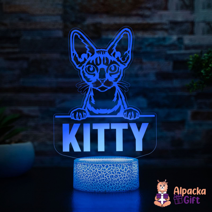 Lampă 3D Devon Rex [4]