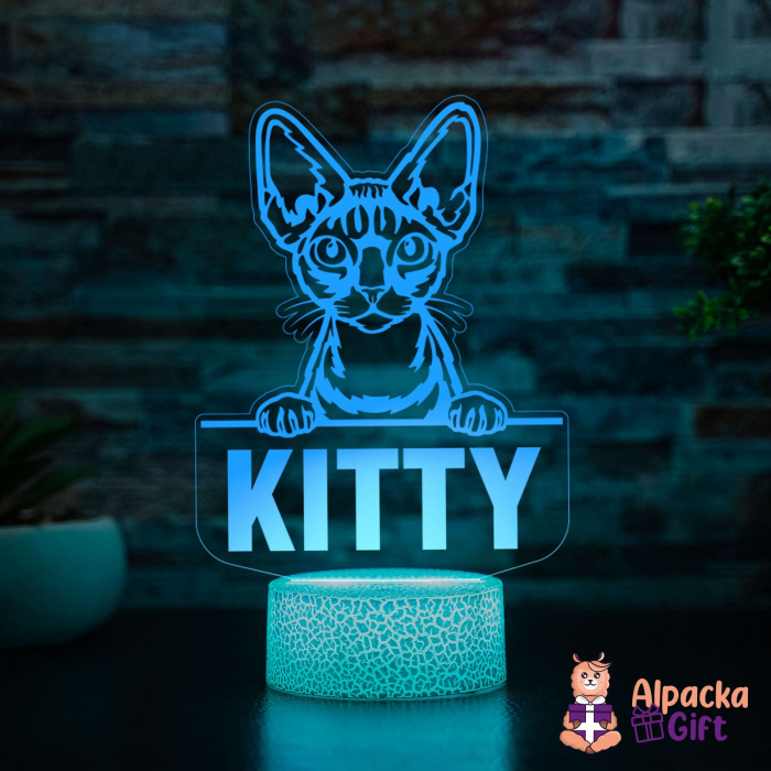 Lampă 3D Devon Rex [3]