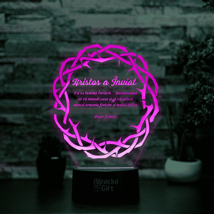 Lampă 3D - Coroana de Spini [3]