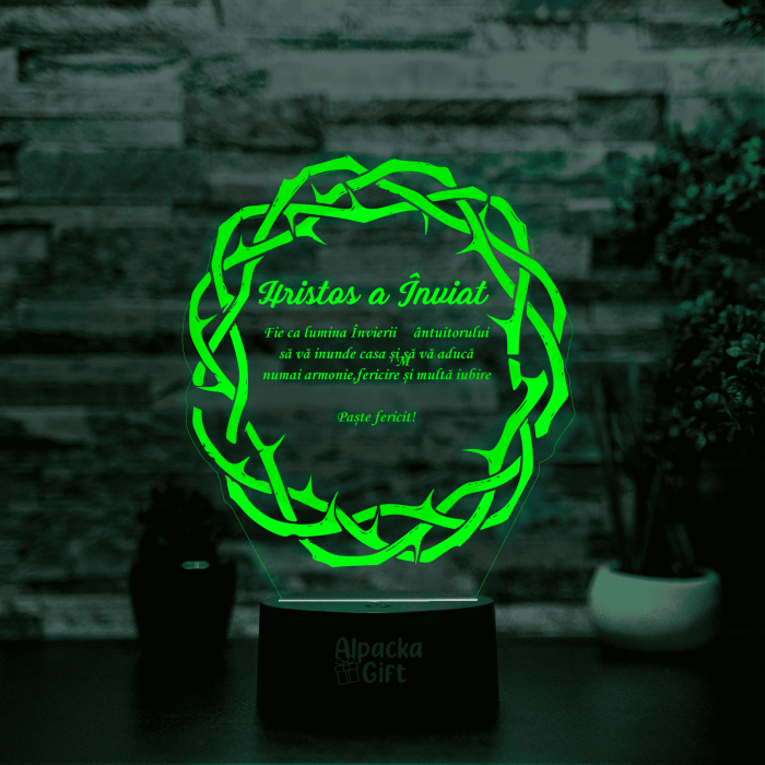 Lampă 3D - Coroana de Spini [5]