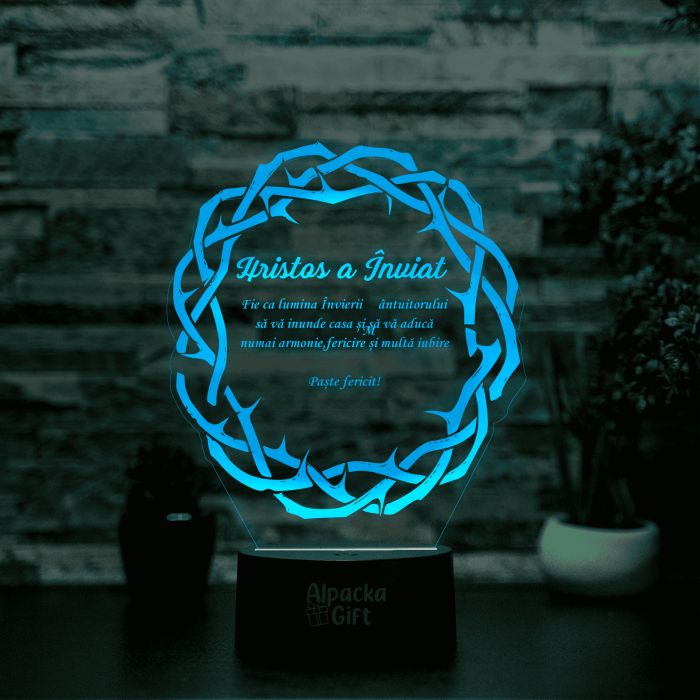 Lampă 3D - Coroana de Spini [2]