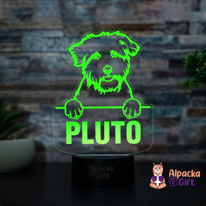 Lampă 3D - Coton de Tulear [3]