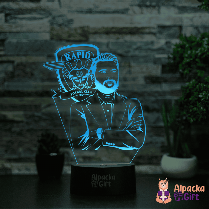 Lampă 3D - Adrian Mutu [2]