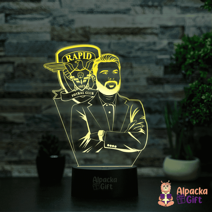 Lampă 3D - Adrian Mutu [3]