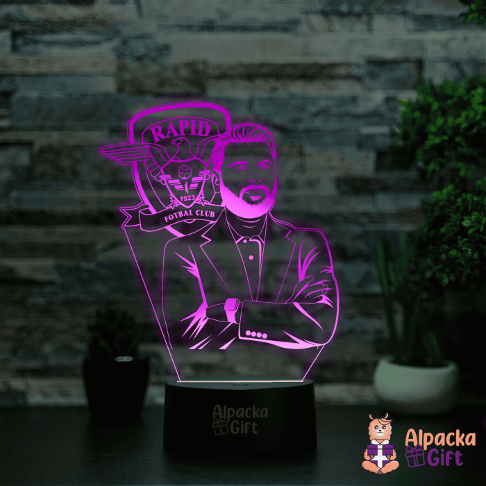 Lampă 3D - Adrian Mutu [4]
