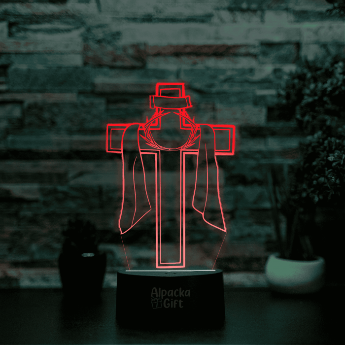 Lampă 3D - Cruce 3 [4]