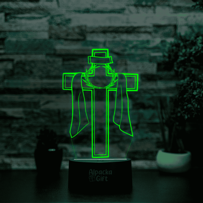 Lampă 3D - Cruce 3 [5]