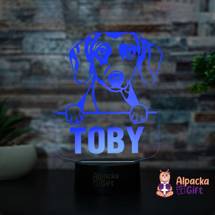 Lampă 3D - Teckel (Daschound) [4]