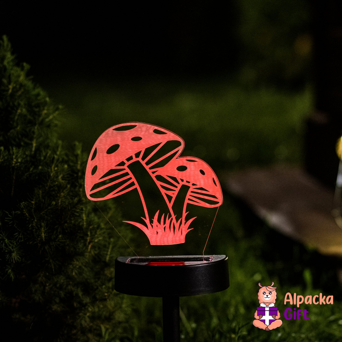 Lampa 3D de Gradina - Ciuperci [4]