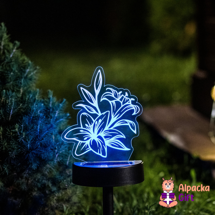 Lampa 3D de Gradina - Floare [3]