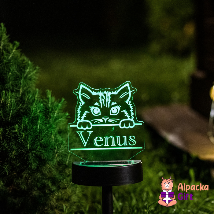 Lampa 3D de Gradina - Pisică 1 [3]