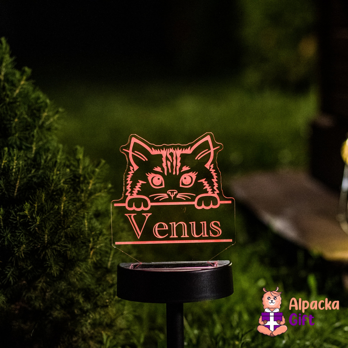 Lampa 3D de Gradina - Pisică 1 [4]