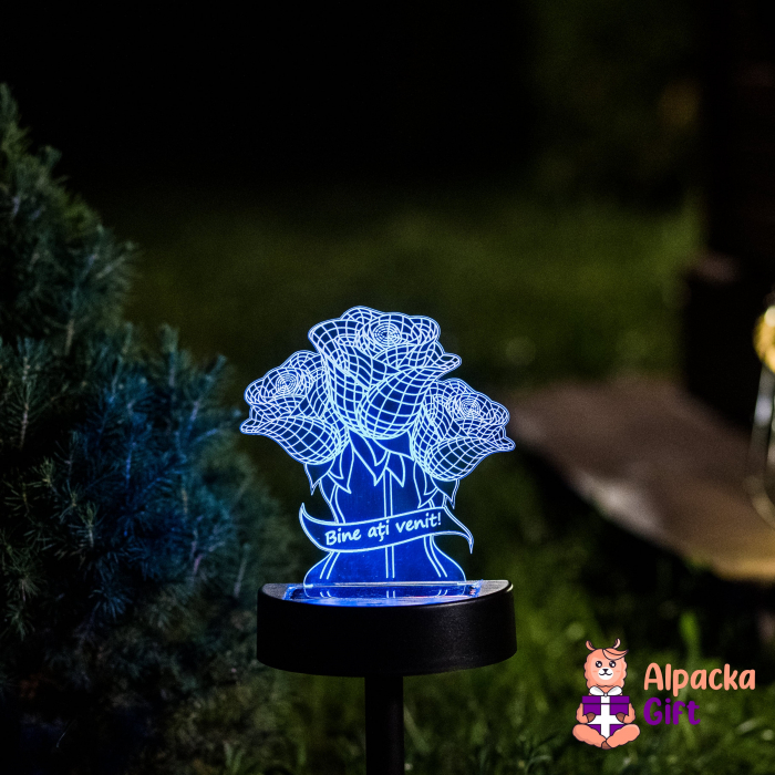 Lampa 3D de Gradina - Buchet [4]