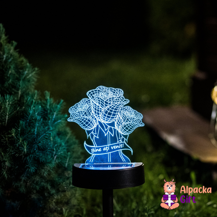 Lampa 3D de Gradina - Buchet [3]
