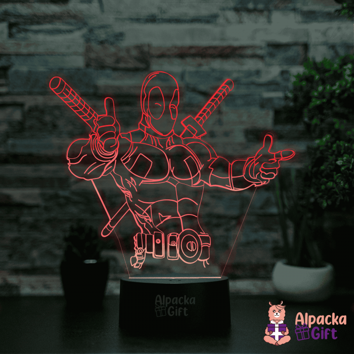 Lampa 3D -Deadpool [3]