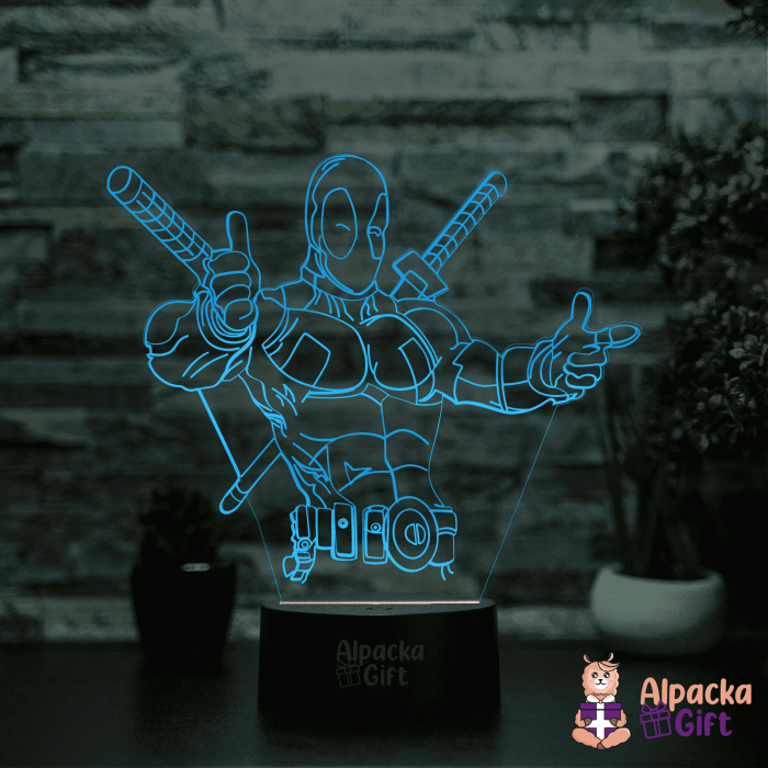 Lampa 3D -Deadpool [2]