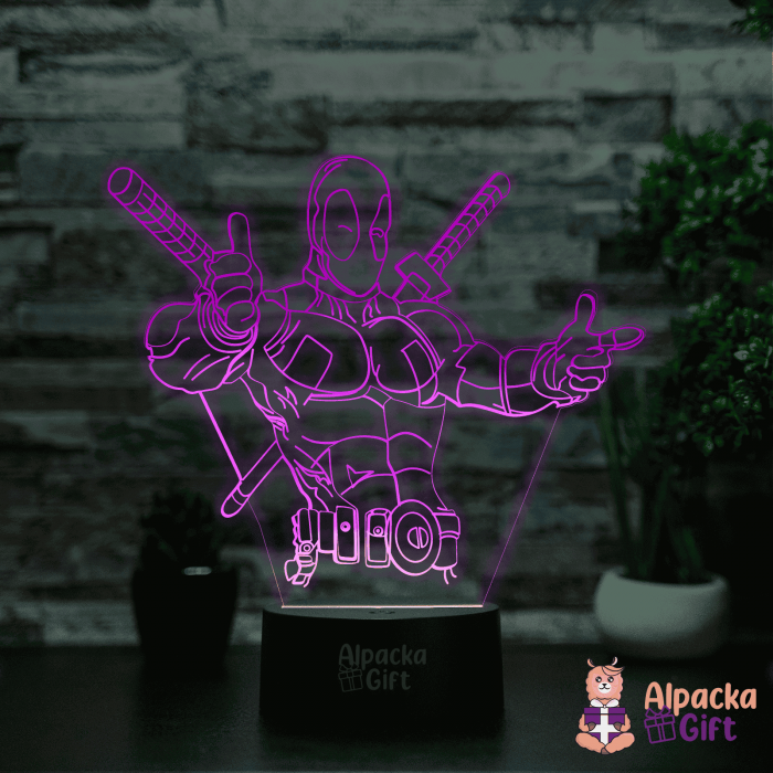 Lampa 3D -Deadpool [4]