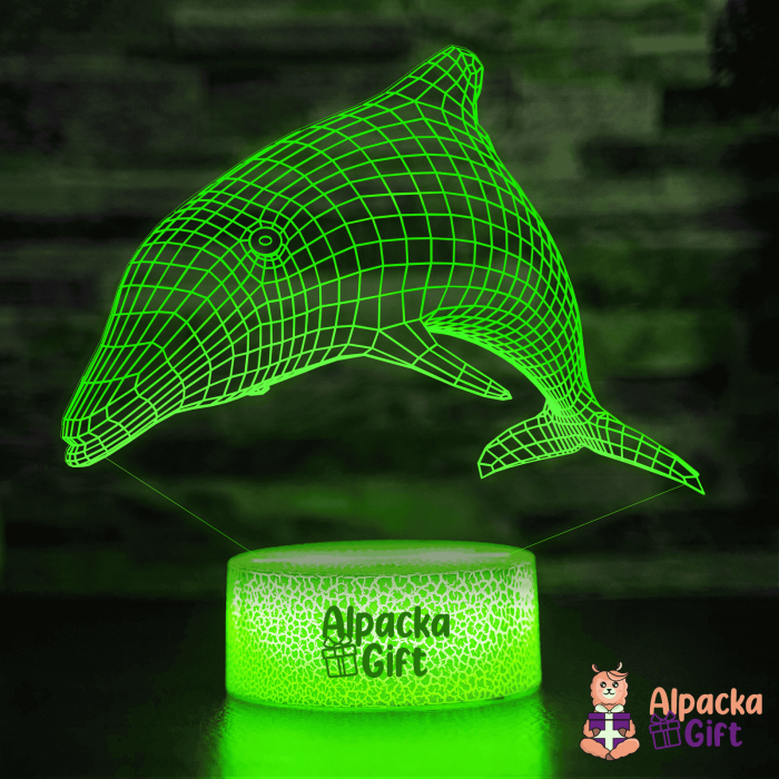 Lampă 3D Delfin Geometric [2]