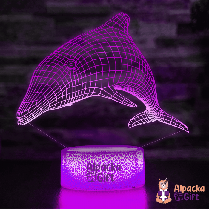 Lampă 3D Delfin Geometric [4]