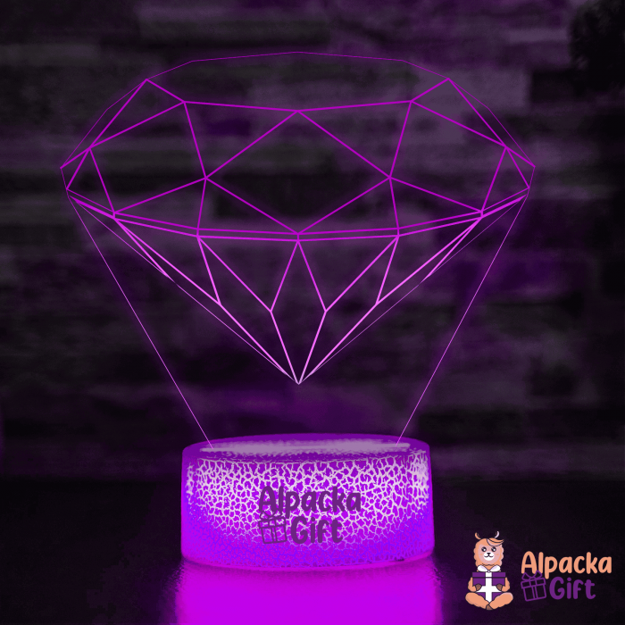 Lampă 3D - Diamant [4]