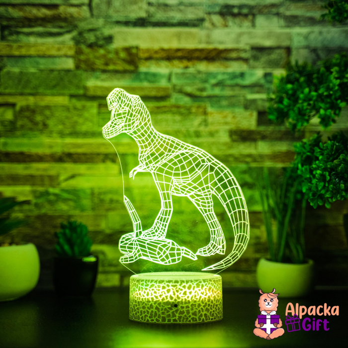 Lampă 3D Dinozaur cu Pradă [3]