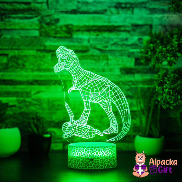 Lampă 3D Dinozaur cu Pradă [2]