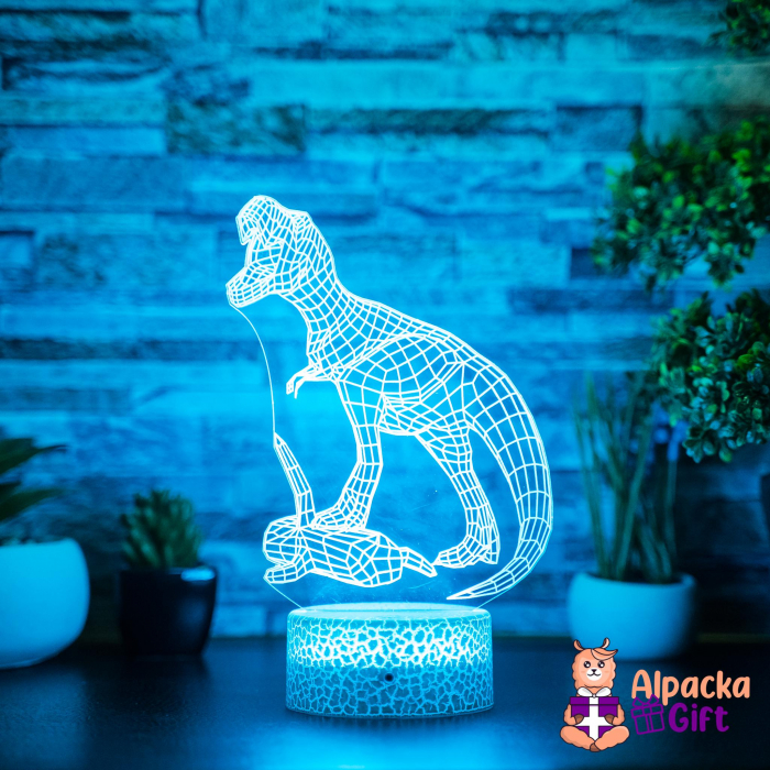 Lampă 3D Dinozaur cu Pradă [5]