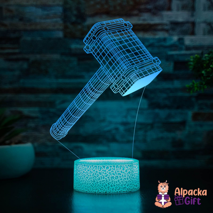 Lampa 3D - Ciocan Thor 1 [2]