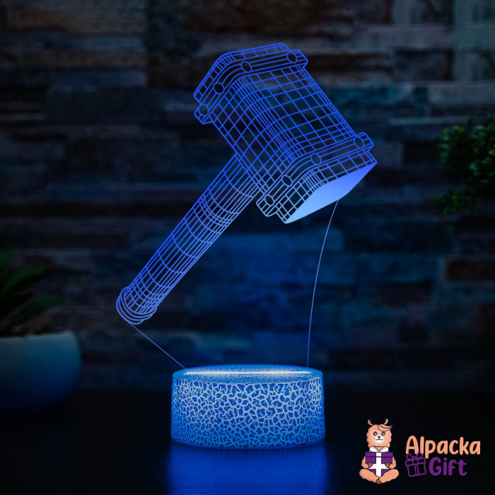 Lampa 3D - Ciocan Thor 1 [3]