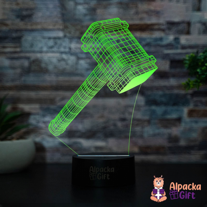Lampa 3D - Ciocan Thor 1 [3]